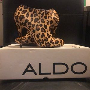 ALDO Gaunt-24 Leopard Calf Hair Bootie 7/38